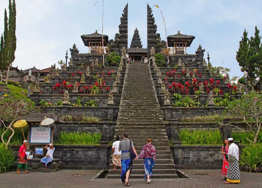 Stairway to the main temple of Besakih Temple