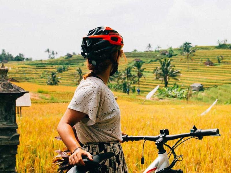 cycling to tenganan village