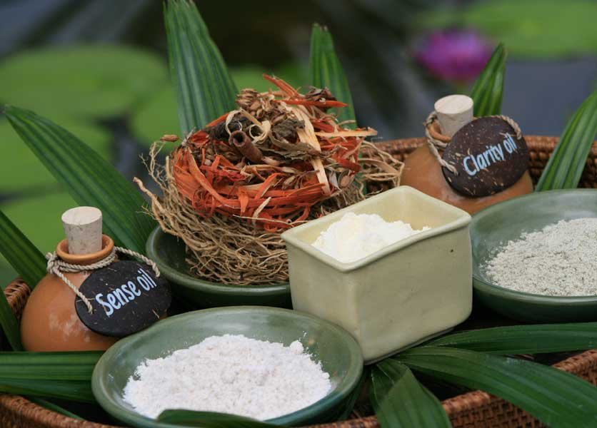 Oils and ingredients for Royal Karangasem treatment